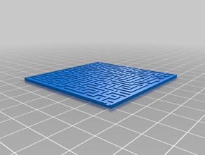 meu personalizados labirinto gerador de puro openscad brinquedos jogos 3d print model - Mito3D