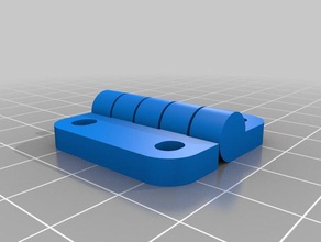 parametric hinge 2x4mm fastener 4 hole parts customized 3d print model - Mito3D
