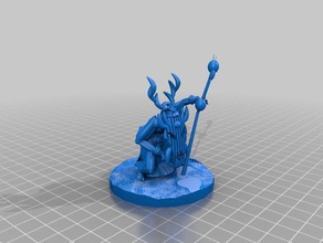 o feiticeiro 3d impressão dd masmorras e dragões fantasia pathfinder rpg 3d print model - Mito3D