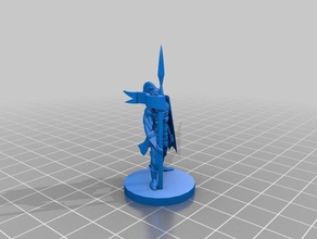 elven warrior 3d printing dungeons dragons elf fantasy miniature pathfinder rpg 3d print model - Mito3D