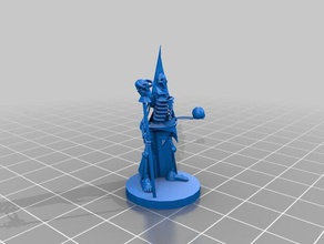 dreadmage 3d drucken dungeons dragons fantasy miniaturen pathfinder rpg untote 3d print model - Mito3D