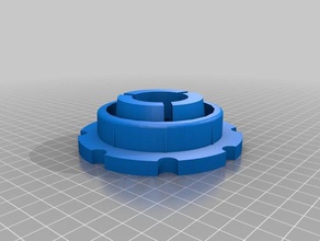 poster stampante plotter da 3 pollici 2 bobina adattatore parti 3d print model - Mito3D