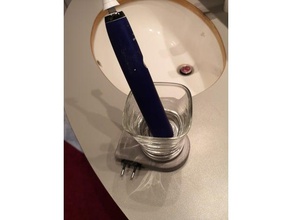 remix kabelroller elek zahnb&uumlrste cableroller ele brosse à dents la salle de bains gestion des câbles zahnbuerstenhalter 3d print model - Mito3D