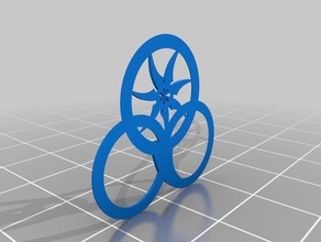 wheel time logo flat props 3d print model - Mito3D