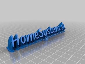 homsystem logo office customized 3d print model - Mito3D