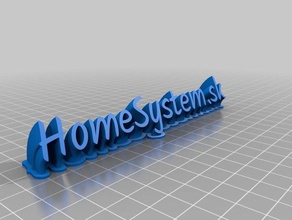 homsystem logo ofis özelleştirilmiş 3d print model - Mito3D