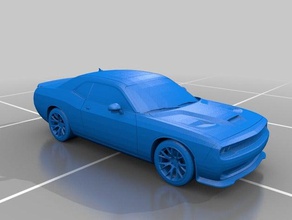 dodge challenger hellcat version des véhicules voiture dogde l'enfer chat de muscle 3d print model - Mito3D