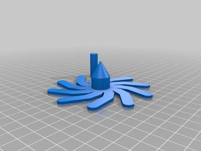 mon personnalisés spinning fleur haut mécanique jouets 3d print model - Mito3D