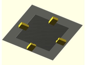 borosilikat cam kilitleme heatbed 3d yazıcı parçalar yuva monte edin sürgü 3d print model - Mito3D