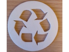 reciclaje de simbol cocina comedor símbolo 3d print model - Mito3D