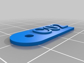 mon personnalisés costum namepresent tag l'art 3d print model - Mito3D