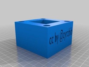 Fixierung poteau-post-Fixierung diy bibliofab porte 3d print model - Mito3D