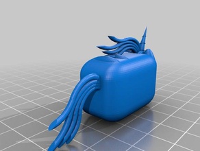 da mignon chubby unicorn 3d l'impression 3d print model - Mito3D