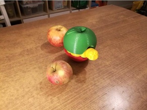 apple-Wurm - Spielzeug Spiel Zubehör adafruit atze baby berlin Kleinkind 3d print model - Mito3D
