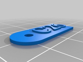 mon personnalisés costum namepresent tag l'art 3d print model - Mito3D