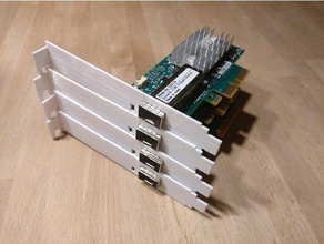 mellanox connectx-3 suporte de altura computador pci pci-e pcie 3d print model - Mito3D