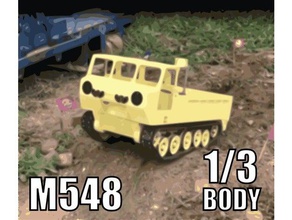 m548 body 13 rc vehicles model scale tank modeling 3d print model - Mito3D