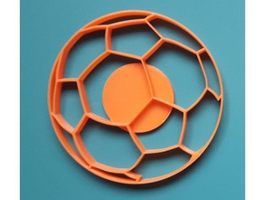 calcio pallone da cookie cutter cucina & sala pranzo palla bal n i fiesta futbol galleta galletas galletitas parti pelota di 3d print model - Mito3D
