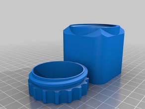 meu personalizados cuboidal caixa de parafuso topo ferramenta os titulares caixas 3d print model - Mito3D