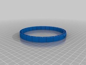 meu flexível personalizado nome pulseira pulseiras 3d print model - Mito3D