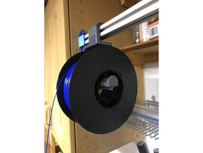 filament spool 2525 extrusion 3d printer accessories holder 3d print model - Mito3D