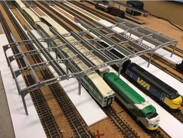 toronto union station arrojar escala de los edificios estructuras modelo ferrocarril trenes del las estaciones 3D print model - Mito3D