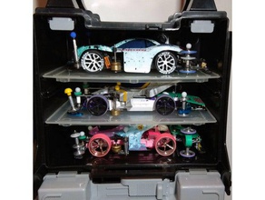 tamiya mini4wd portátil pit estante espaciadores rc los vehículos 3d print model - Mito3D