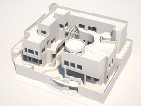 villa nafisa binalar yapılar mimari mimarlık sanat 3d print model - Mito3D
