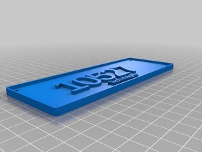 my customized plater signs logos 3d print model - Mito3D
