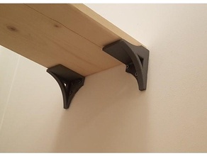 shelf bracket removable shelves organization holder mounting support 3d print model - Mito3D