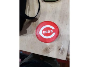 cincinnati reds sport & fitness all'aperto coaster rossi 3d print model - Mito3D