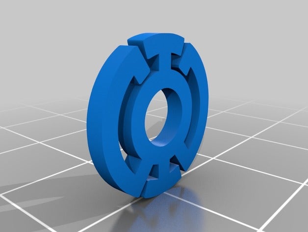 blue lantern corps-logo Kostüm green lantern-ring 3D print model - Mito3D