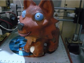 chiot loup jouet à pousser les jouets jeux 3d print model - Mito3D