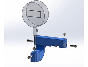 digital indicator support alfawise u20 semi-automatic printing bed level calibration 3d printer accessories 3d print model - Mito3D