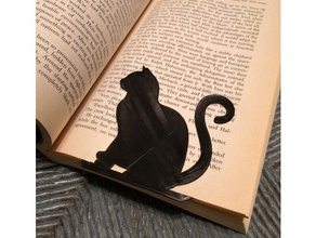 sitting cat bookmark toy game accessories 3d print model - Mito3D