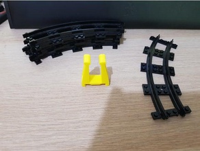 lego train tracks organizer 4 stud track organization 3d print model - Mito3D