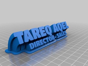 tareq aqel office angepasst 3d print model - Mito3D