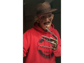 freddy kruegers kolay baskı halloween eldiven kostüm grup bıçak bıçaklar cosplay prop silah parmak Cadılar Bayramı kostümü korku film snap düğmesi 3d print model - Mito3D