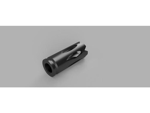 flash hider 12-20 unf other 3d print model - Mito3D