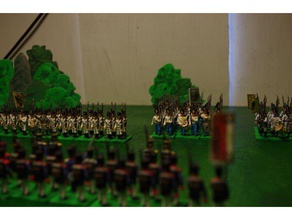 napoleonics part 17 austrian musketeers grenadiers landwehr mk iii toy game accessories 28mm historical wargames wargaming 3d print model - Mito3D