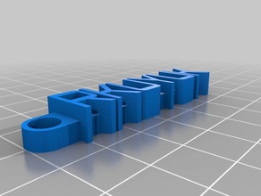 recep keychain organization customized 3d print model - Mito3D