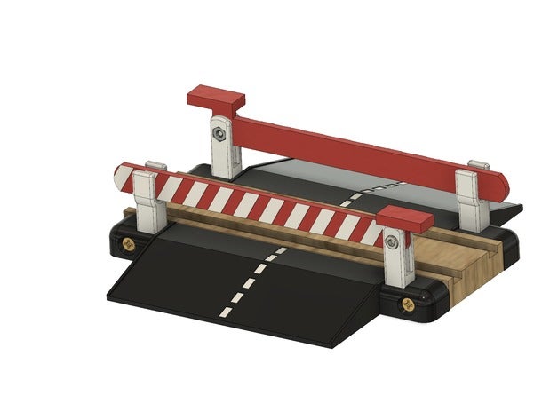 brio ikea compatible track crossing toy game accessories train 3D print model - Mito3D