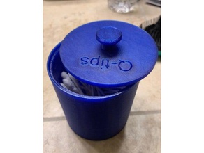 q-tip contenitore bagno accessori per il l'igiene qtip 3d print model - Mito3D