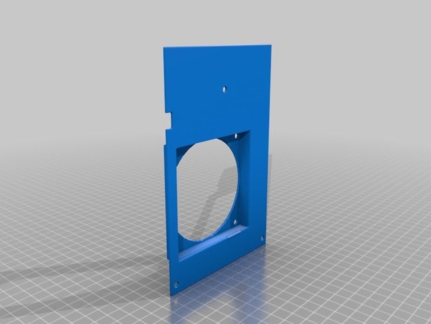 a10 80mm fan board full cover 3d printer parts 3D print model - Mito3D