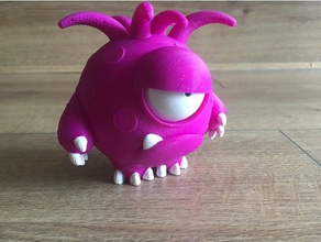 gruñón monstruo modelos lindo juguete 3d print model - Mito3D