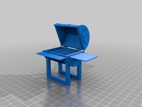 3dbear bbq grill barrel remix models ar picnic 3dbp1 augmented reality 3d print model - Mito3D