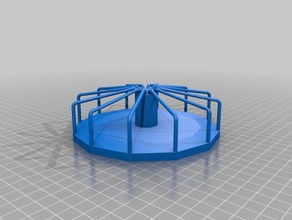 3dbear picnic merry go round models ar 3dbp2 augmented reality fidget spinner playground 3d print model - Mito3D