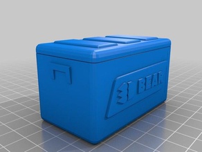 3dbear picnic ice chest rubbermaid coleman 110 remix models ar 3dbp2 augmented reality bbq cooler 3d print model - Mito3D