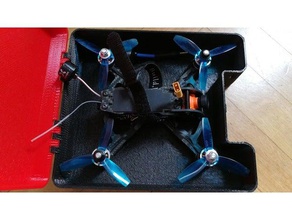caja uruav pob 150 rc vehículos 150mm cuadro drone carreras de drones 3d print model - Mito3D