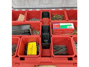 milwaukee packout Veranstalter Mitte bin tool Inhaber - Boxen Organisation storage Werkzeug-organizer 3d print model - Mito3D